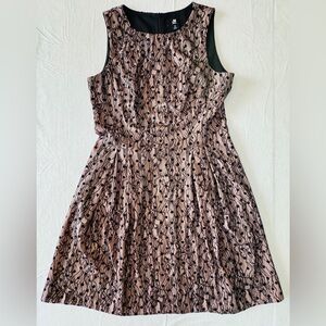 Jason Wu blush with black lace overlay sleeveless dress. Size Medium